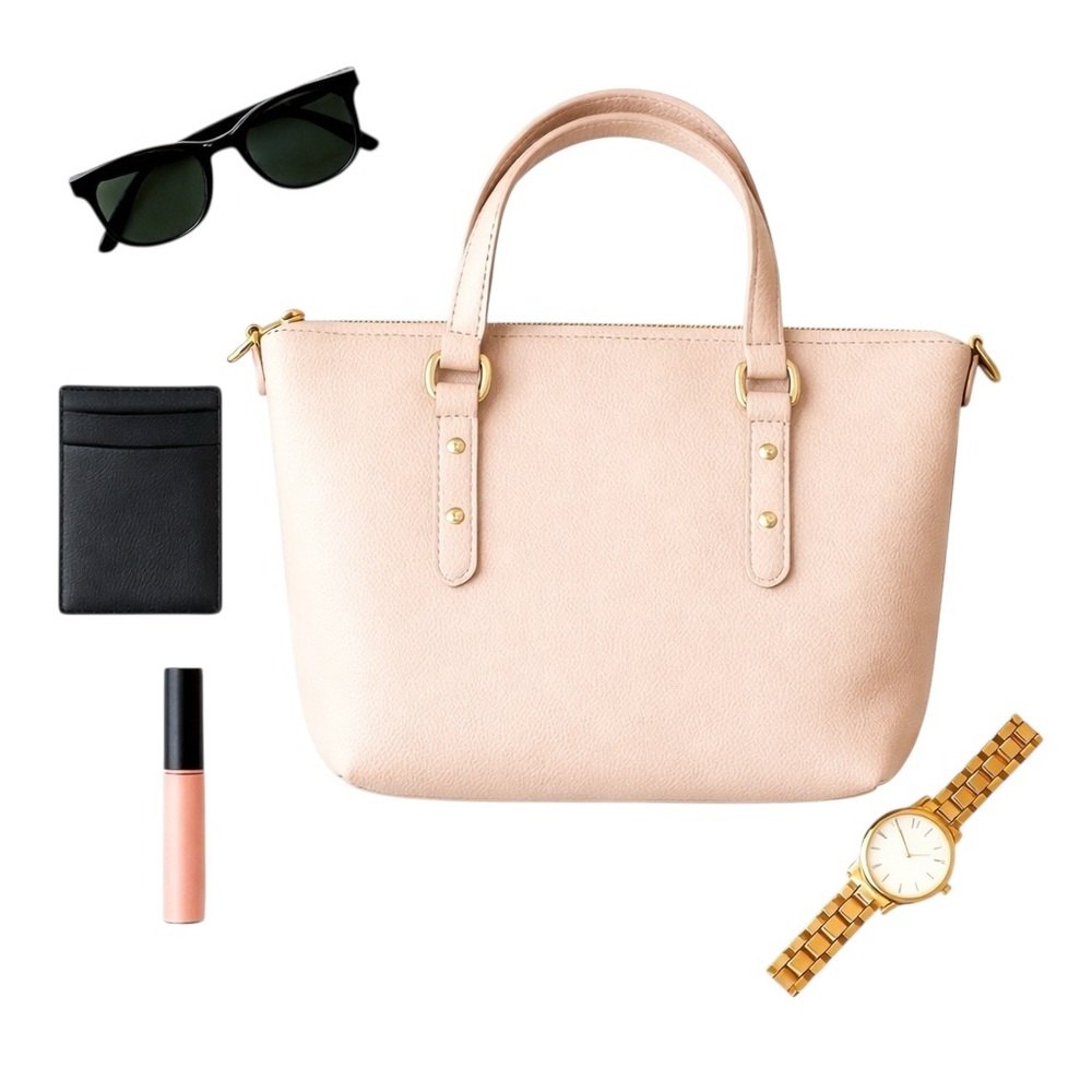 Kate Spade Larchmont Ave Small Penny Evangeline Satchel Bag Blush Pink No Strap - Picture 12 of 13